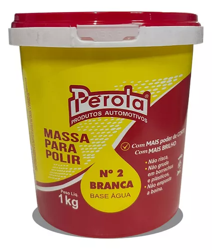 MASSA PARA POLIR N2 PEROLA 1KG PEROLA MASSA BASE AGUA - UNID