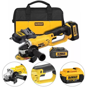 ESMERILHADEIRA ANGULAR 4-1/2"" - 5"" (115-125 MM) M14 - 20V MAX* ION DE LITIO COM CARREGADOR, 2 BATERIAS DE 5AH (220V)