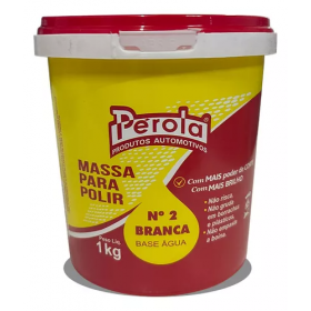 MASSA PARA POLIR N2 PEROLA 1KG PEROLA MASSA BASE AGUA - UNID