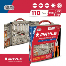 JOGO DE FERRAMENTAS 110 PECAS MAYLE