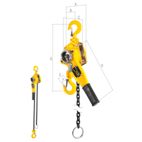 TALHA C/ALAVANCA 3,00T X 1,5M TA153 VONDER - UNID